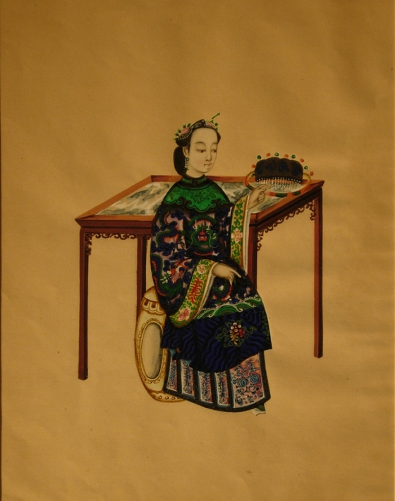 Portrait of a court woman